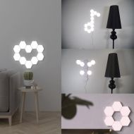 3x LED Bezdrátové svítidlo HEXAGON na dálkové ovládání